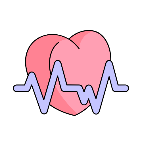 Illustration representing cardiovascular health and cardiorespiratory fitness