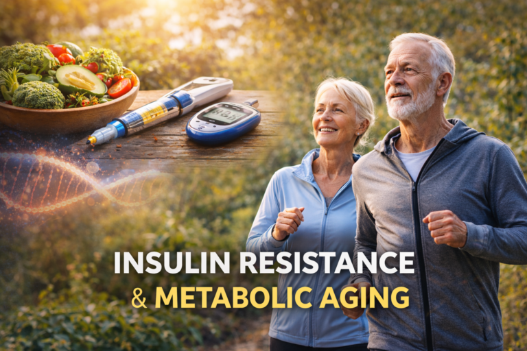 Insulin resistance and accelerated aging after 40 explained visually