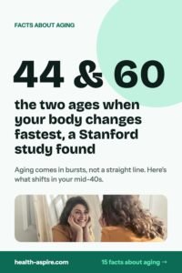 Aging happens in bursts at 44 and 60