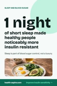 Short sleep and insulin resistance