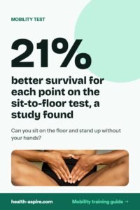 The sit-to-floor test