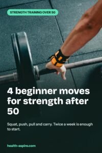 Strength training for beginners over 50