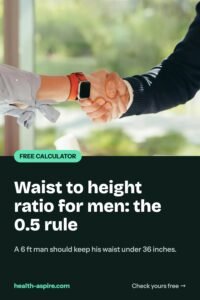Waist-to-height ratio for men