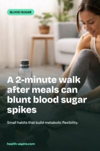 Walking after eating and blood sugar